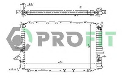 Радиатор, охлаждение двигателя PROFIT купить