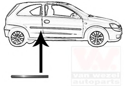 Облицовка / защитная накладка, боковина VAN WEZEL купить