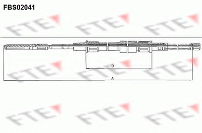 Трос, стояночная тормозная система FTE купить