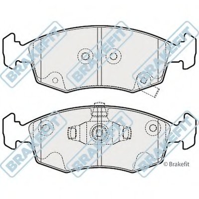 Комплект тормозных колодок, дисковый тормоз Brake Fit APEC braking купить