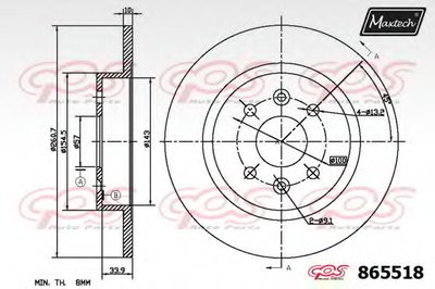 Тормозной диск R+ (Regular Plus) MAXTECH купить