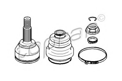 Шарнирный комплект, приводной вал TOPRAN купить