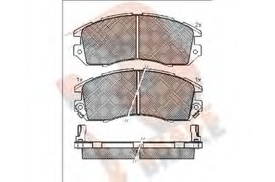 Комплект тормозных колодок, дисковый тормоз R BRAKE купить