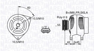 Генератор MAGNETI MARELLI купить