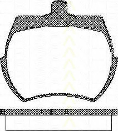 Комплект тормозных колодок, дисковый тормоз TRISCAN купить
