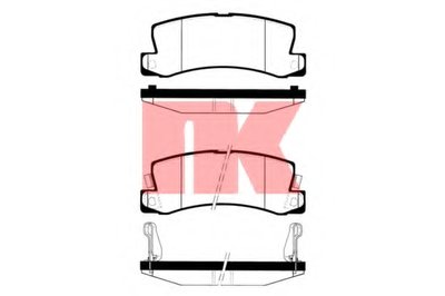 Комплект тормозных колодок, дисковый тормоз NK купить
