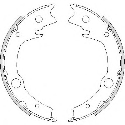 Комплект тормозных колодок, стояночная тормозная система WOKING купить