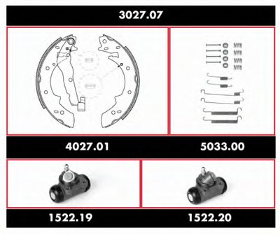 Комплект тормозов, барабанный тормозной механизм Super Precision Kit REMSA купить