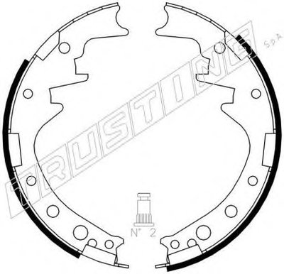 Комплект тормозных колодок TRUSTING купить
