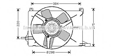 Вентилятор, охлаждение двигателя AVA QUALITY COOLING купить