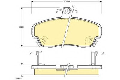 Комплект тормозных колодок, дисковый тормоз GIRLING купить