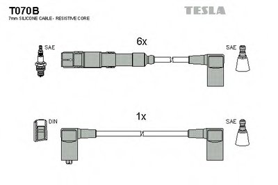 Комплект проводов зажигания alternative TESLA купить