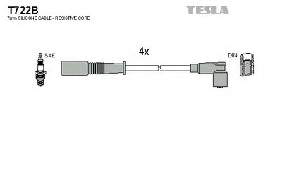 Комплект проводов зажигания TESLA купить