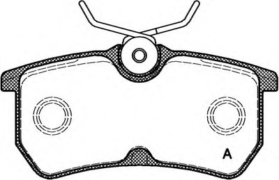 Комплект тормозных колодок, дисковый тормоз ADVANCE OPEN PARTS купить