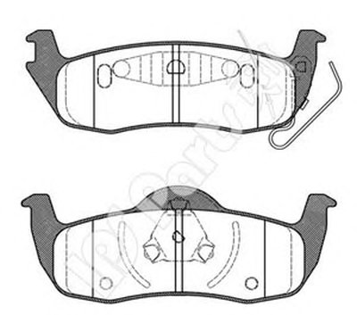 Комплект тормозных колодок, дисковый тормоз IPS Parts IPS Parts купить