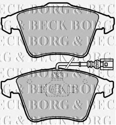 BBP2144 BORG & BECK - Гальмівні колодки до дисків
