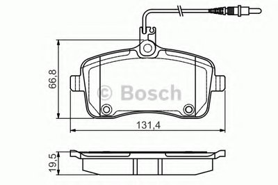 Комплект тормозных колодок, дисковый тормоз BOSCH купить