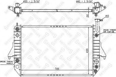 Радиатор, охлаждение двигателя STELLOX купить
