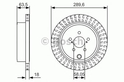 Тормозной диск BOSCH купить