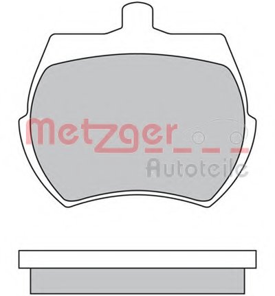 Комплект тормозных колодок, дисковый тормоз METZGER купить