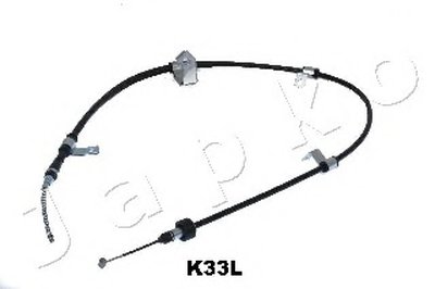 Трос стояночного тормоза левый Kia Rio II 1.4-1.6 (05-) / Hyundai Accent (06-) (131K33L) JAPKO
