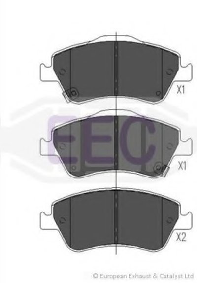 Комплект тормозных колодок, дисковый тормоз EEC купить