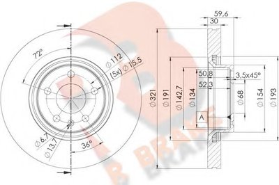 Тормозной диск R BRAKE купить