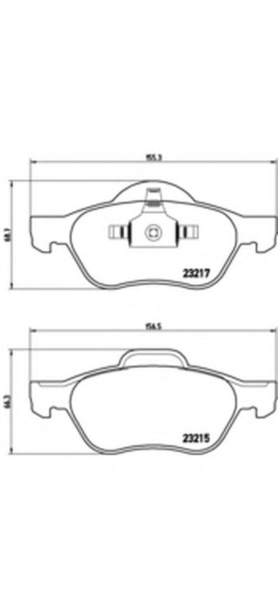 Комплект тормозных колодок, дисковый тормоз BREMBO купить