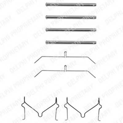 Комплектующие, колодки дискового тормоза DELPHI купить