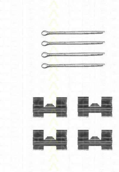 Комплектующие, колодки дискового тормоза TRISCAN купить