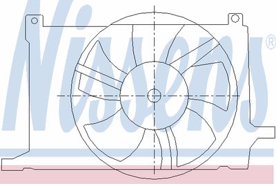 Вентилятор, охлаждение двигателя NISSENS купить