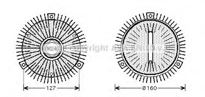 Сцепление, вентилятор радиатора AVA QUALITY COOLING купить