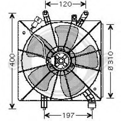 Вентилятор, охлаждение двигателя DIEDERICHS купить