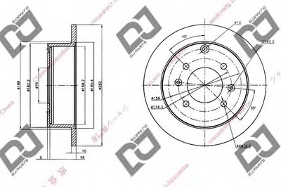 Тормозной диск DJ PARTS купить