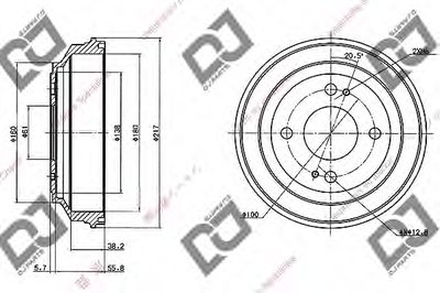 Тормозной барабан DJ PARTS купить