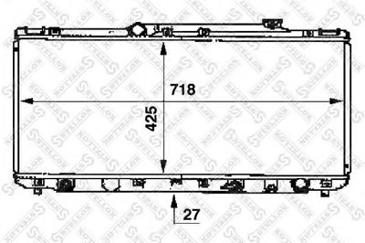 Радиатор, охлаждение двигателя STELLOX купить