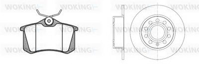 Комплект тормозов, дисковый тормозной механизм WOKING купить