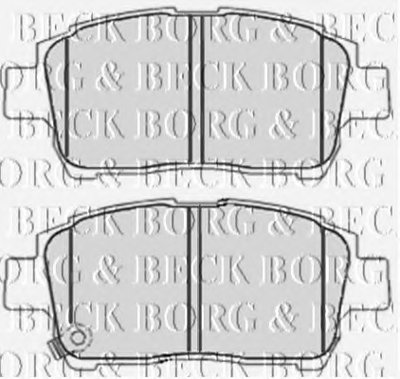 Комплект тормозных колодок, дисковый тормоз BORG & BECK купить