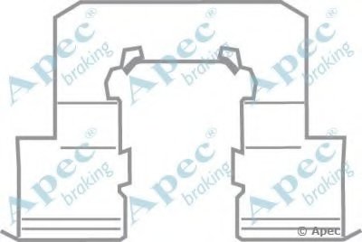 Комплектующие, тормозные колодки APEC braking купить