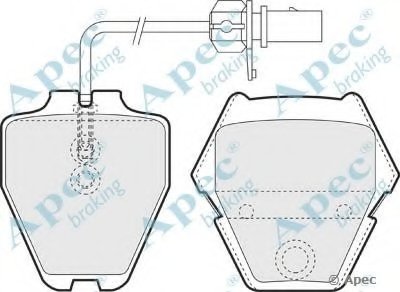 Комплект тормозных колодок, дисковый тормоз APEC braking купить