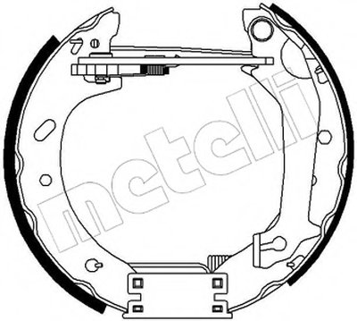 Комплект тормозных колодок Kit premounted METELLI купить