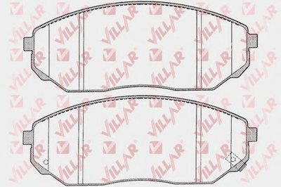 Комплект тормозных колодок, дисковый тормоз VILLAR купить