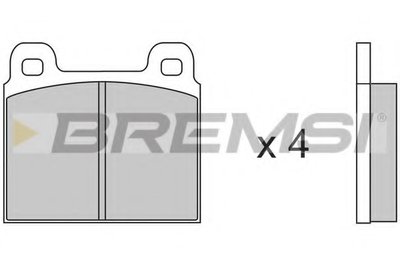 Комплект тормозных колодок, дисковый тормоз BREMSI купить
