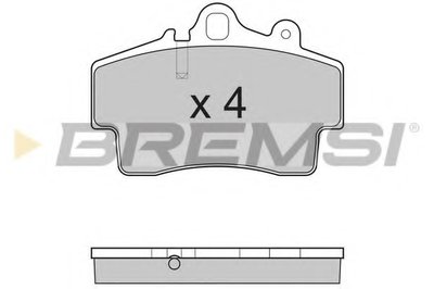 Комплект тормозных колодок, дисковый тормоз BREMSI купить