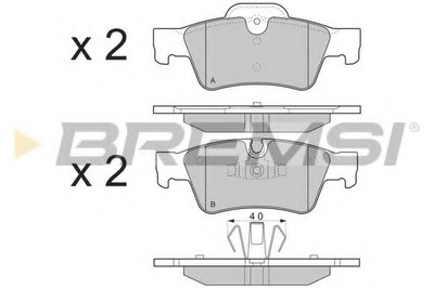 Колодки тормозные задние M-class W164 05- (ATE)