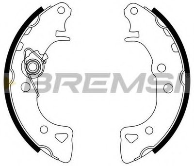 Колодки тормозные задние Citroen AX 86-97/Peugeot 106 91- (B