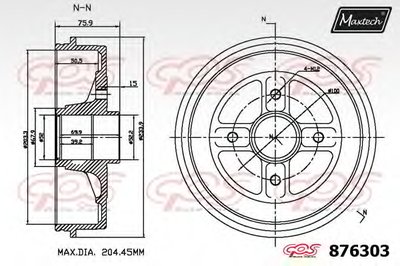 Тормозной барабан R+ (Regular Plus) MAXTECH купить