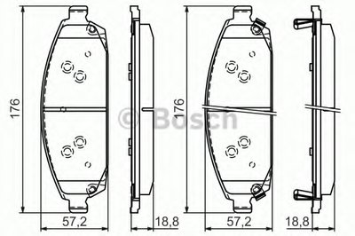 КОЛОДКИ ГАЛЬМІВНІ ПЕРЕДНІ Jeep Grand Cherokee 2004-2010