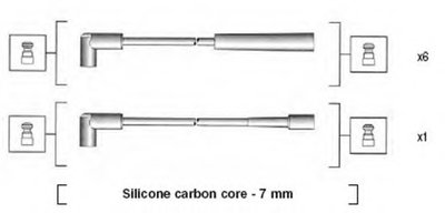Комплект проводов зажигания MAGNETI MARELLI купить