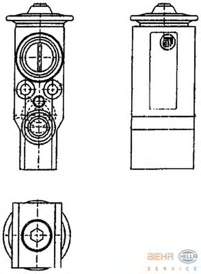 Расширительный клапан, кондиционер BEHR HELLA SERVICE купить